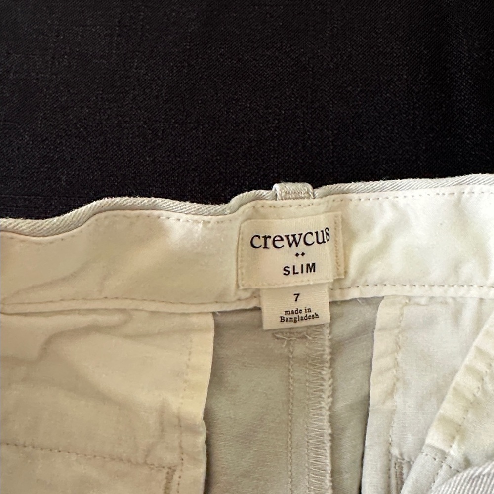 Crewcuts by J crew Light Khaki Chinos Boyse size 7 - Picture 3 of 7